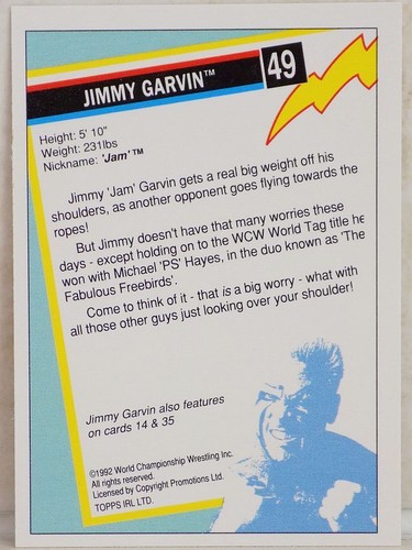 WCW TOPPS WRESTLING TRADING CARDS 1992 WWF WWE NWA INC. ROOKIE - Bild 99 von 133