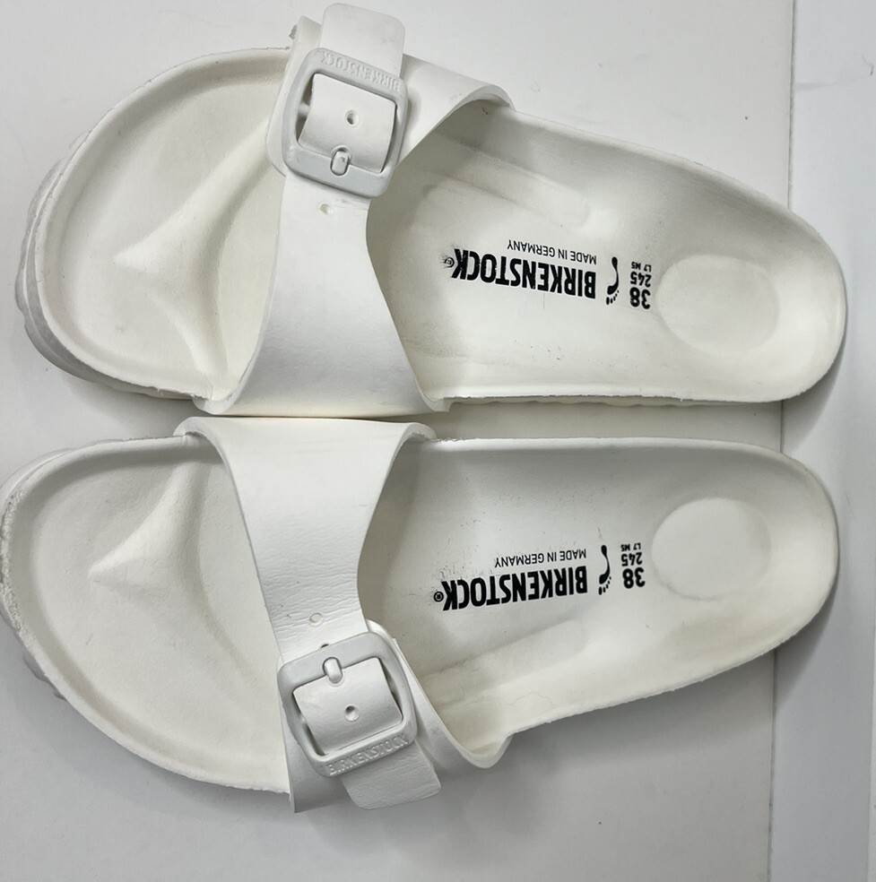Silver Birkenstock Waterproof Madrid Madrid Eva White Eva