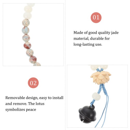 Mobile Phone Chain Ornaments Beaded Charm Strap Lanyard Universal - 第 3/12 張圖片