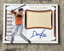2016 National Treasures Dariel Alvarez /49 Auto Bat Relic Colossal Orioles