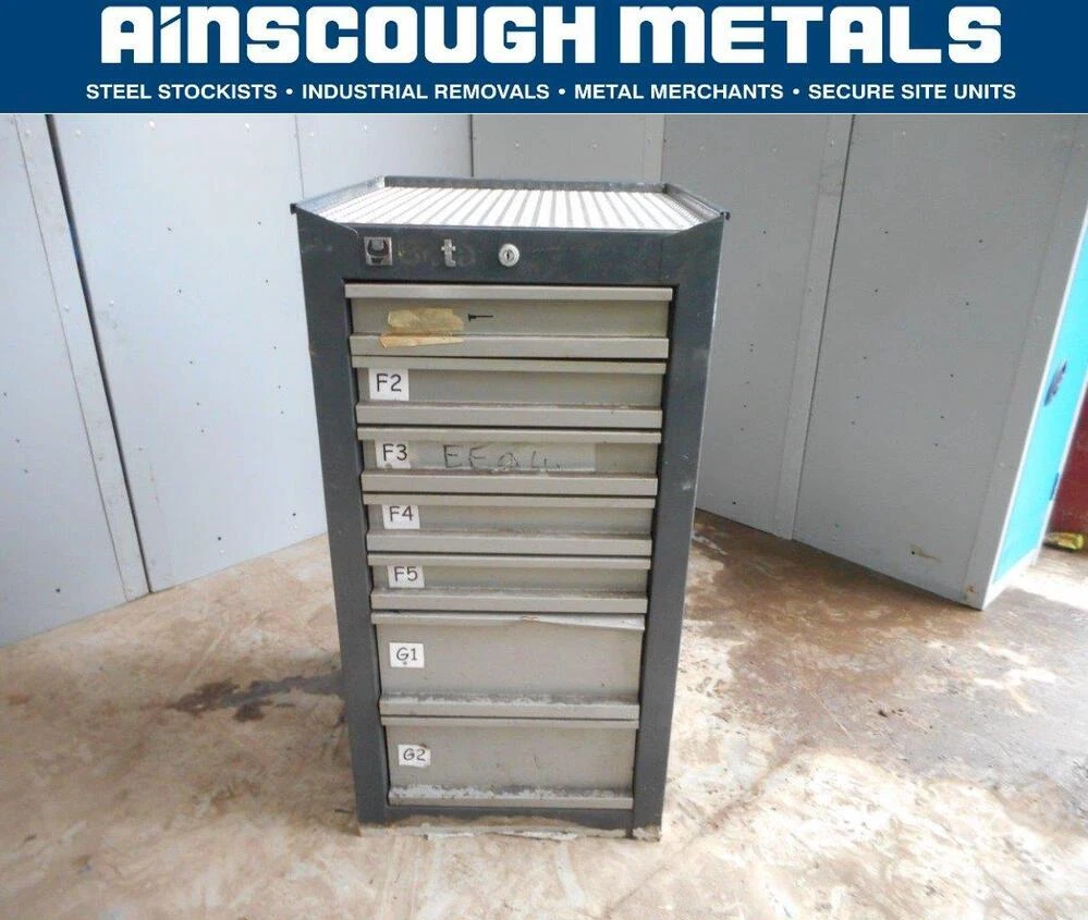 Used Beta Tool Chest Cabinet 7 no Drawer 430mm Wide no Wheels ref 4