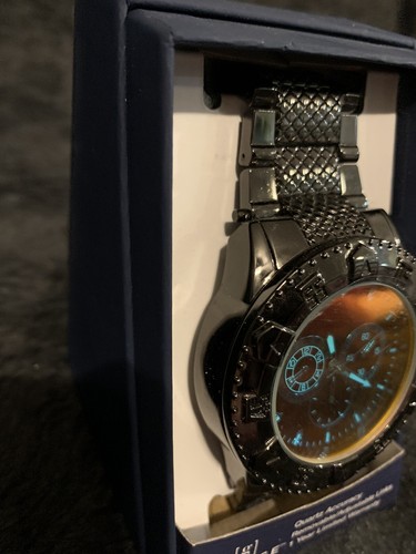George Gr Analogue Watch Black/Gun, Time, Gift, Wrist Watch, Brand New! - Picture 4 of 4