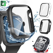 Snap On Protective Case For Apple Watch Series 10 42 46mm Tempered Glass Cover