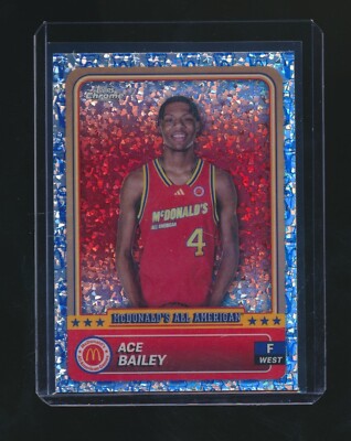ACE BAILEY 2024 TOPPS CHROME MCDONALD S MCFLURRY REFRACTOR PARALLEL #84