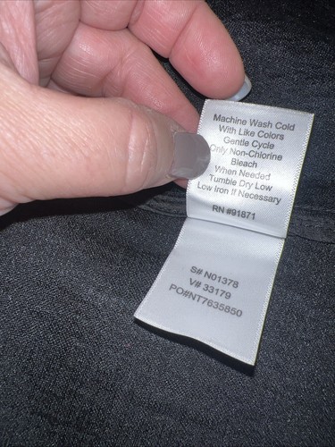 Norm Thompson Black Open Front Rolled Sleeves Jacket Womens Size M New - Picture 10 of 10