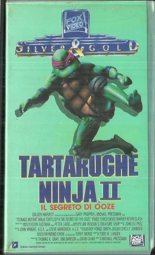 VHS film TARTARUGHE NINJA II - IL SEGRETO DI OOZE di Michael Pressman (1992)