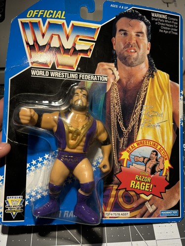 WWF Razor Ramon (Purple Trunks) with Razor Rage! A...