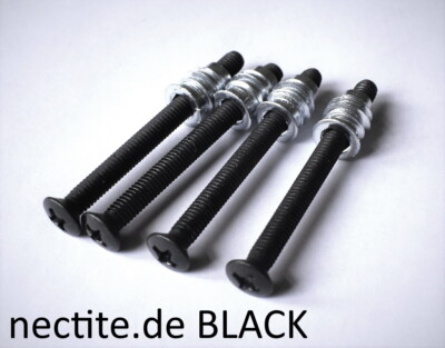 BLACK Stabile Gitarrenhals Befestigung: Bolt-On Neck Inserts and Screws