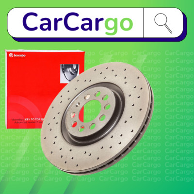 Brembo Vented Drilled Front Brake Discs Pair Vauxhall Corsa 1.2 2014-2024 284 mm