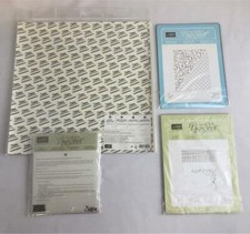  Stampin' Up Sizzix Big Shot Edgelits Texturz Plate Letterpress Pattern  Lot