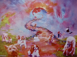 all dogs go to heaven painting