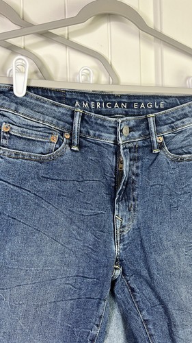 American Eagle AE Skinny Jeans Mens 30 X 34 Tall Next Level Flex Blue Skate - Picture 2 of 10
