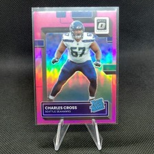 Charles Cross Seahawks 2022 Donruss Optic Rated Rookie Pink - #252