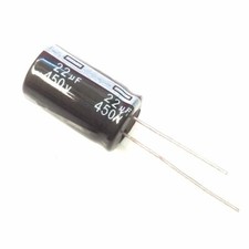 100PCS 450V 22uF 22MFD 105C Electrolytic Capacitor 13×20mm