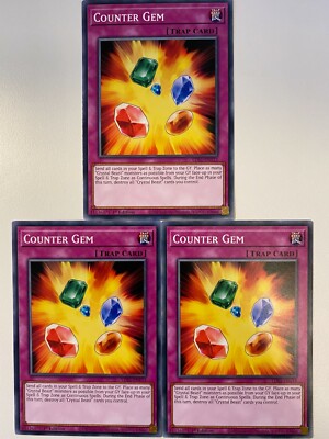 Yugioh Counter Gem LDS1-DE113 Common NM x3 Play Set