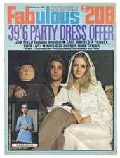 Fabulous 208 Magazine 8 November 1969 Mick Taylor Carl Wayne Twiggy John Finch