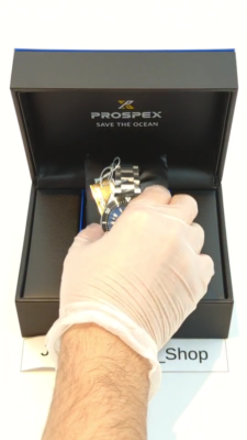 SEIKO Prospex SBDC165 Blue Save the Ocean model wristwatch Men