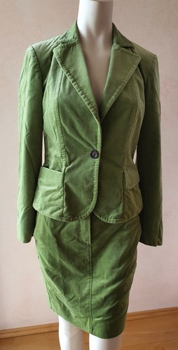 MARC CAIN Rock Jacke Blazer Kombi Set Kostüm Zweiteiler Blazer Grün N1 34 36 XS - Bild 9 von 24