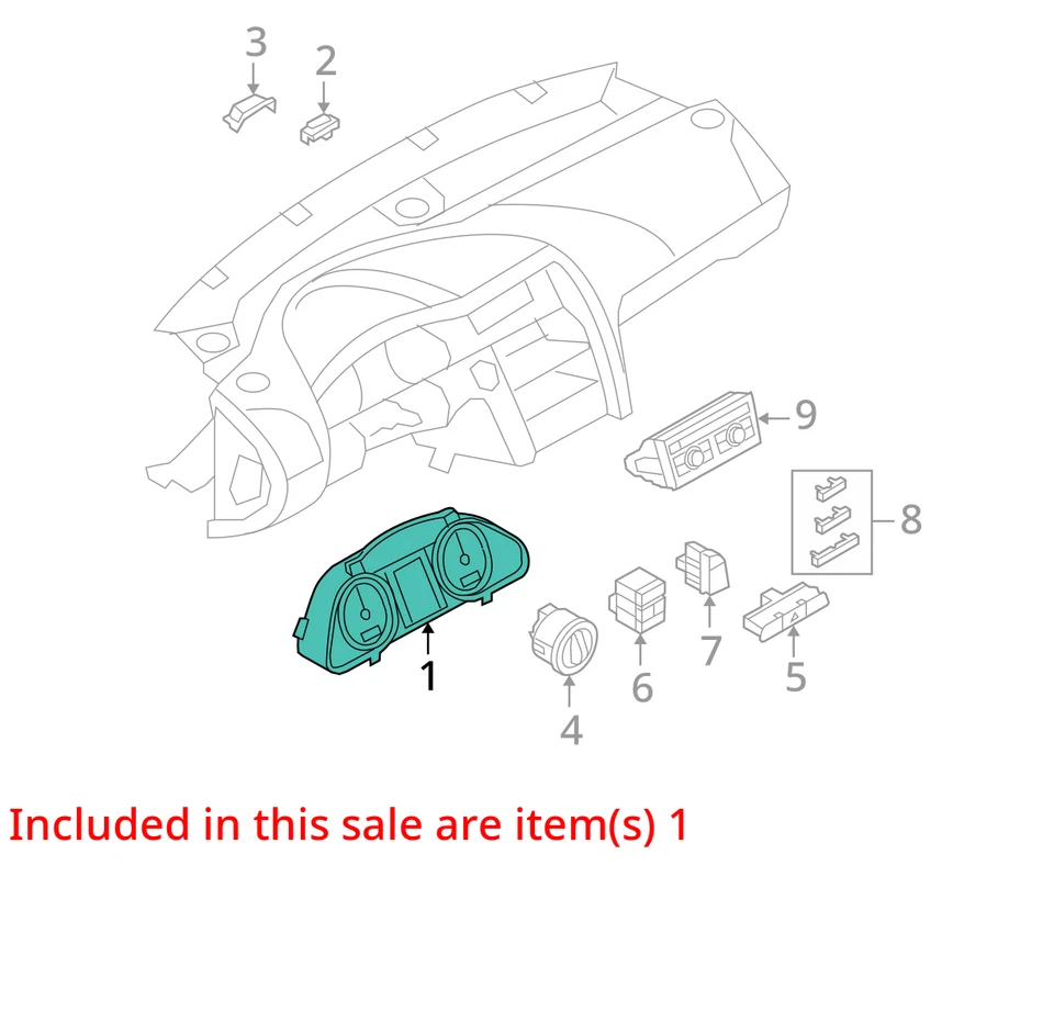 Спидометр MPH от 2008 AUDI Q7 8444506 - Изображение 3 из 4