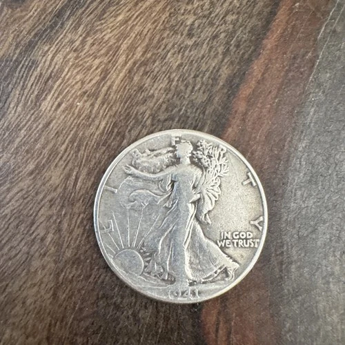 1941  Walking Liberty Half Dollar - VF Details - 90% Silver - Album Filler Coin