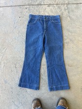 Vintage 70s Sedgefield Do Nothing Denim Flare Bell Bottom Pants 32 X 27