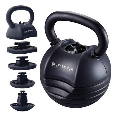 Pure Series Adjustable Kettlebell 30LB - 5-IN-1 Weight Change, Patented Quick...