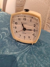 Orologio Sveglia Vintage Sato  A Carica Manuale Anni '60  Plastica Gialla