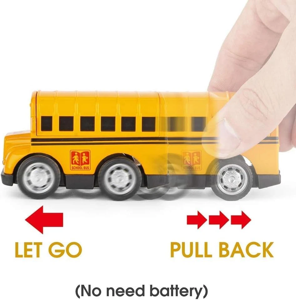 Metallo Tirare Indietro Veicoli, 8Pcs Giocattolo Pressofuso Auto Set, Coche De P - Immagine 3 di 4