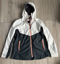 Tribord Adventure Sailing 1000 Waterproof Jacket Mens XL White Navy Hooded