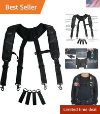 Versatile Work Suspenders with Utility Pocket Ideal for Contractors DIYers