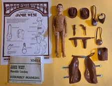 Jamie West figure + 11 accessories + 2 manual copies Jay Marx Johnny