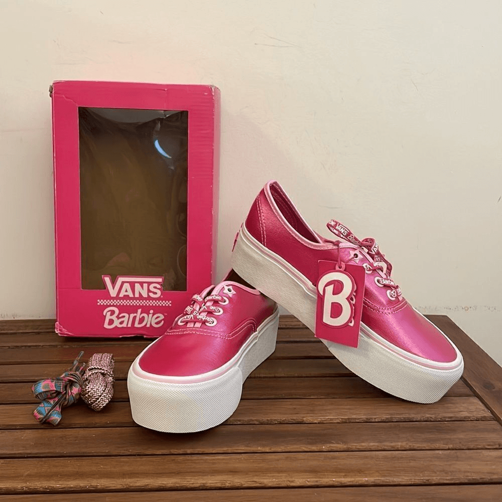 Vans Barbie Authentic Stackform Skate Shoes US Women 6/UK 3.5/EU 36