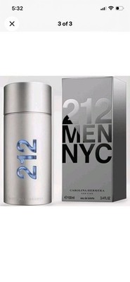 Carolina Herrera 212 Men EDT 3.4oz 100ml Brand New Sealed Box 