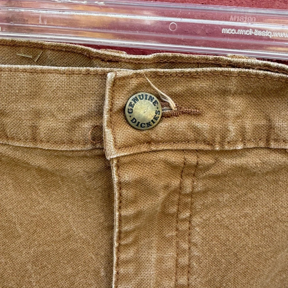 Dickies 男式棕褐色木匠裤子工作服休闲版型 40x32 — 第 3/4 张图片