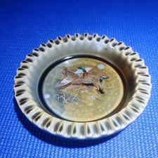 Wade Co Armagh irish porcelain ashtray, pheasant theme