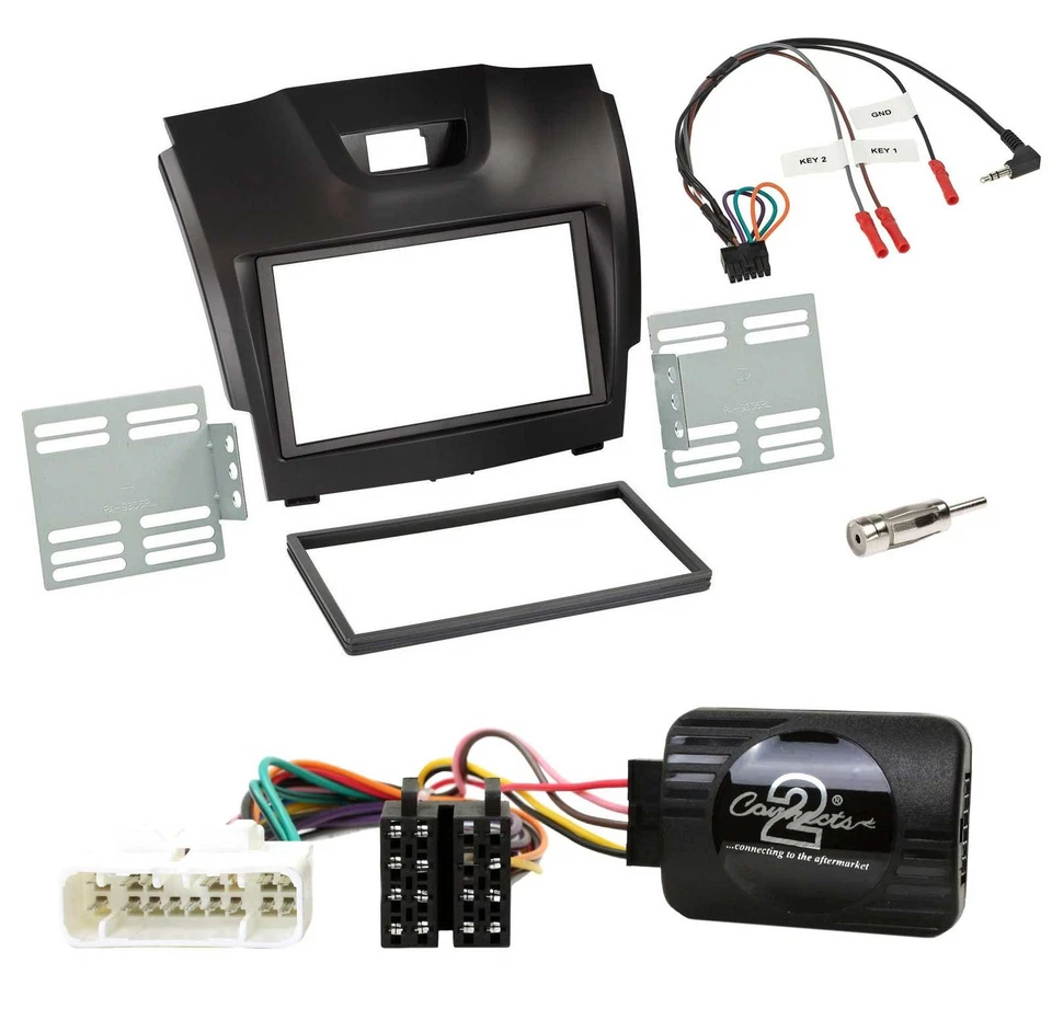 JVC USB Bluetooth 2DIN DAB Lenkrad Autoradio für Isuzu D-Max ab 12 dunkelgrau - Bild 3 von 4