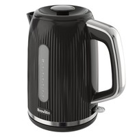 Breville Bold Black Electric Kettle 1.7L 3kW Fast Boil Black & Silver Chrome