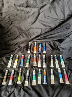 Collection Of 24 Winsor & Newton Cotman Watercolour Paint Tubes