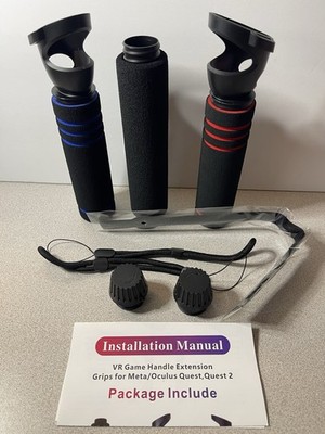 VR Game Handle Attachments for Oculus/Meta Quest 2 Handles2 in 1 Upgraded Multi