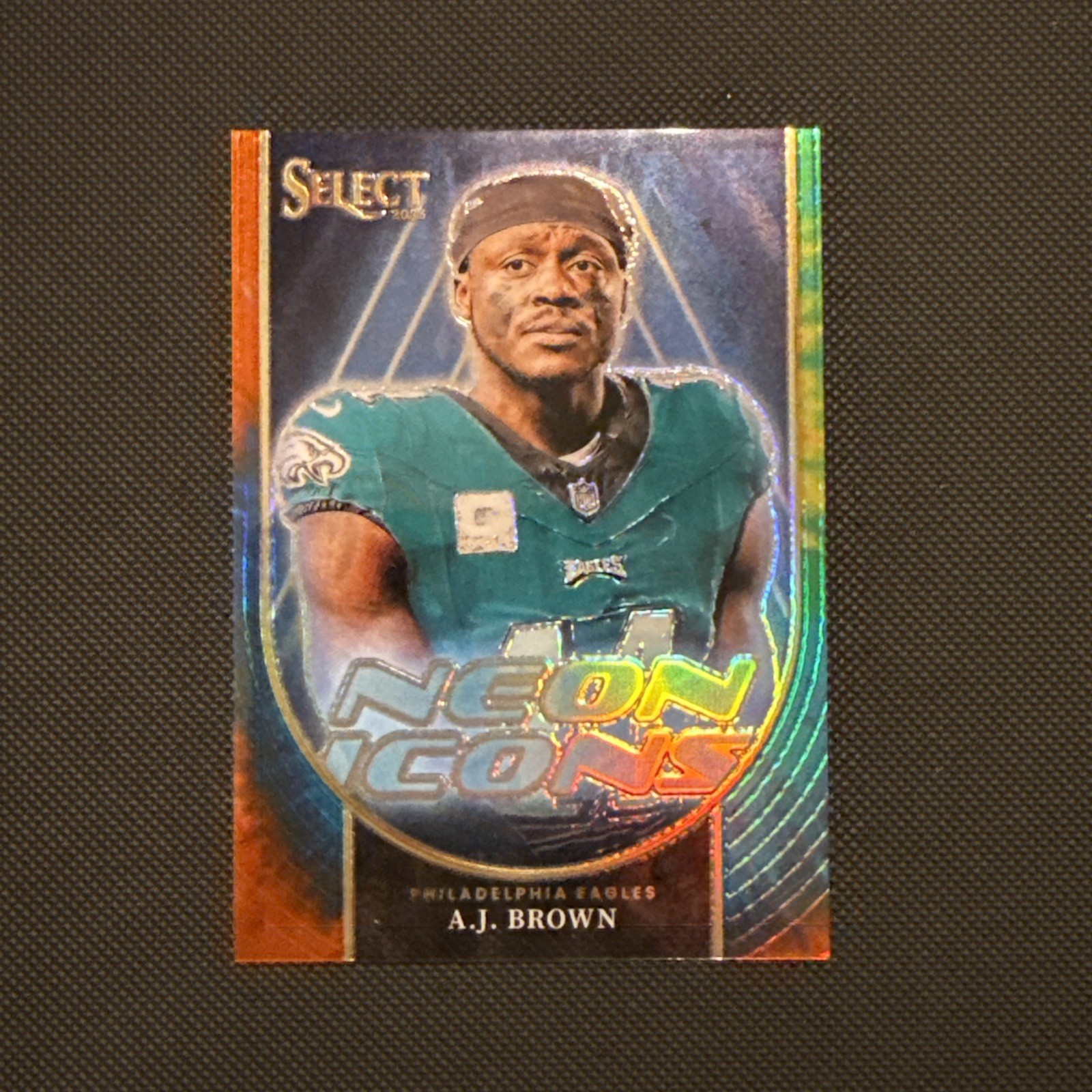 2023 Panini Select - Neon Icons Tie-Dye Prizm #NI-ABR A.J. Brown /25