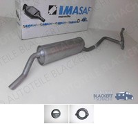 Imasaf Auspuff Endtopf+ZubehöR für BMW 5Er E34 Limo/Touring 518I+518G 1989-1997