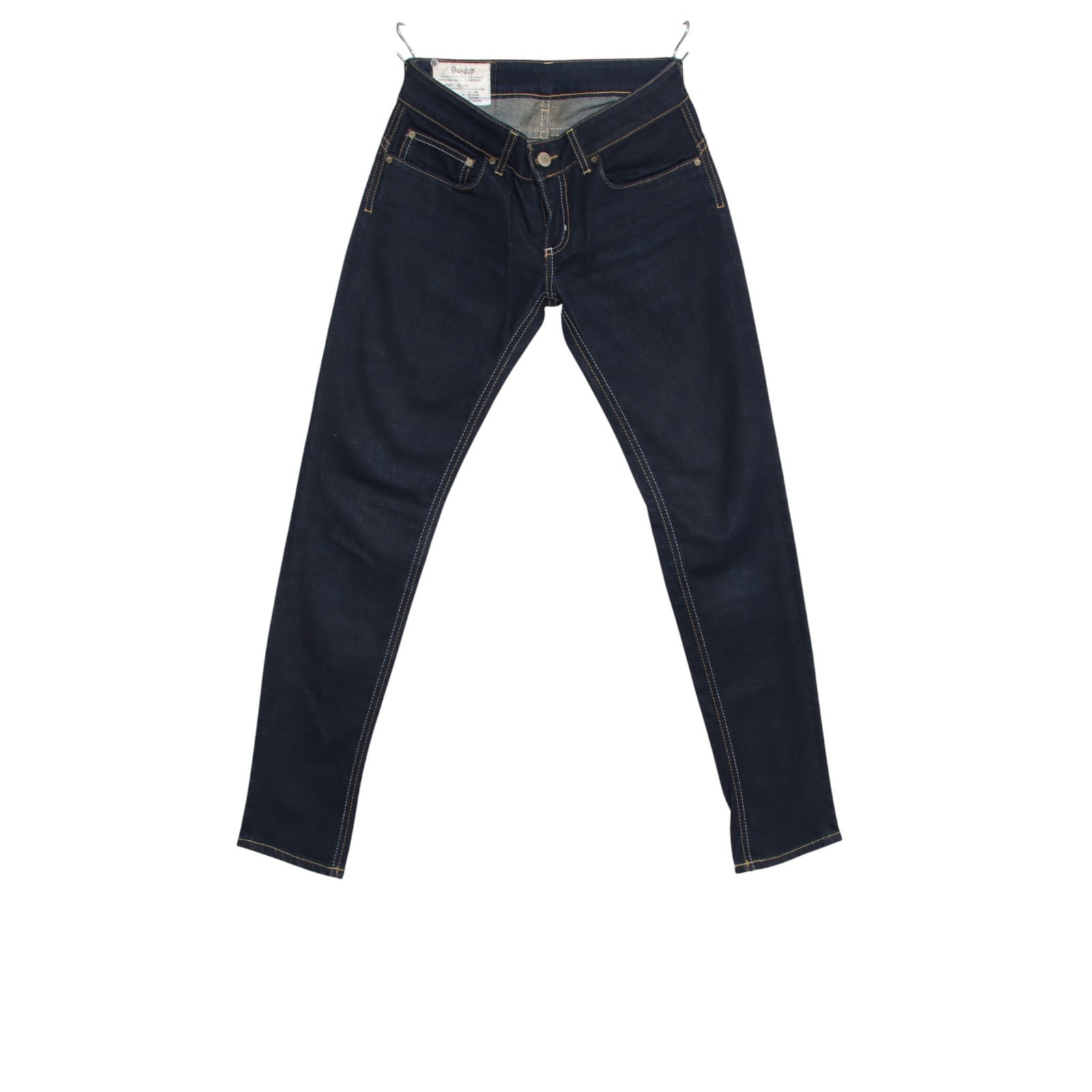 Dondup Lambda W26 (Cod.B473) jeans usato vintage in denim scuro