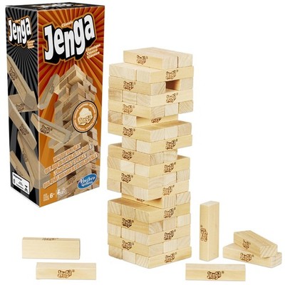 Jenga Game | the Original Wood Block Game with Genuine Hardwood Blocks | Stackin
