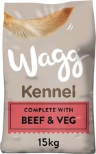 Wagg Kennel Complete Dry Adult Dog Food Beef & Veg 15kg - Meaty Ingredients Com 2.18 per kilo
