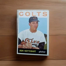 1964 Topps Baseball Card Houston Colt 45s Don Nottebart #434 Vtg Ex No Creases