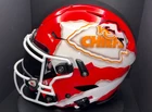 Patrick Mahomes Signed Riddell SpeedFlex Chiefs Custom Ripped Helmet