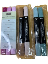 Stampin Up' 7pc Lot Blends Blendabilities Alcohol Markers Dual Tip Razzleberry