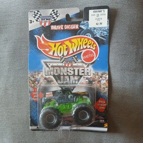 Hot Wheels Mattel Grave Digger Monster Jam Truck VINTAGE 2000 1:64