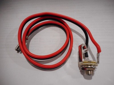 1/4'' Jack With 20'' Of 14Ga Speaker Cable & Double Crimped Push On Connectors
