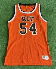 Rochester Institute Of Technology RIT Basketball Jersey Russell Athletic Vintage